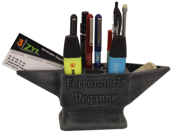 accessoires : pot à crayons enclume